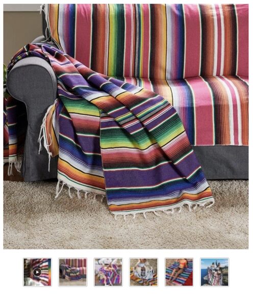 Meksikāņu audums vai pleds (sarape), noma