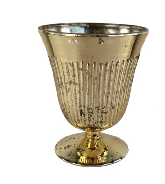 Stikla zelta vāzīte, antique gold, noma