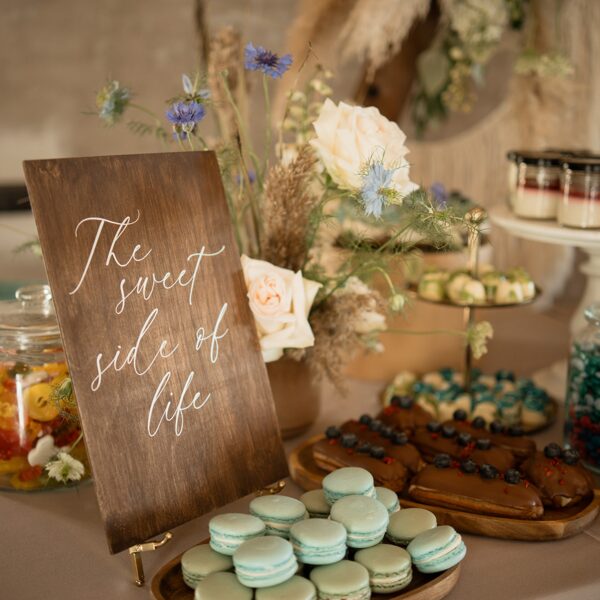 desertu galds kāzās