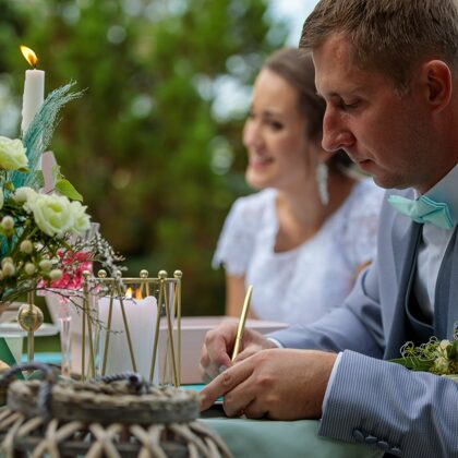 kāzu pietura / Kalsnavas arborētums